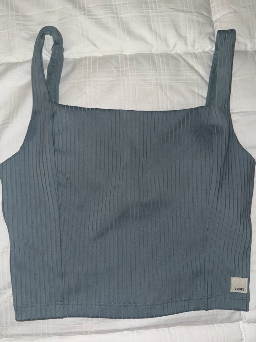 LIKE NEW, Vuori Inversion Rib Support Tank & Rib Legging in Mist - XS - Picture 4 of 7
